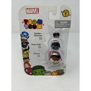 NIB Marvel Avengers Tsum Tsum Series 1 Falcon Grey Hulk Spider Women Collector